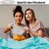 Fleece Kuscheldecke 220x240 cm Flauschiges Polyester Petrol Produktbild-Vorschau 2