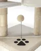 lionto Kratzbaum für Katzen 112 cm hoch, mit Höhle, Produktbild-Vorschau 3