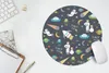 MuchoWow® Mauspad Mousepad Astronaut - Ufo - Regenbogen - Produktbild-Vorschau 5