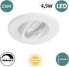 Malmbergs LED Einbauleuchte Home Weiß IP21 4,5W 320lm Produktbild-Vorschau 3