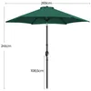 Yaheetech Parasol ogrodowy z korbą, średnica 269 cm, Podgląd zdjęcia produktu 3