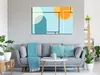 Italienischer Leinwand Leinwandbild - Arranged Ocean (1 Produktbild-Vorschau 2