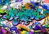 Selbstklebende Folie Fototapete - Graffiti: blue theme Produktbild-Vorschau 6