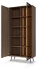 Vitrinenschrank Standvitrine LUPO 93 cm Eiche Dunin Braunes Produktbild-Vorschau 11