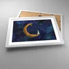 Gerahmtes Poster - Weißer Rahmen - Mädchen auf der Mond - Produktbild-Vorschau 3