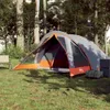 vidaXL Tente de camping 4 personnes grise et orange étanche Voir les images du produit 3