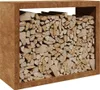 vidaXL Houtopslagrek, 100x40x80 cm, weerbestendig staal Productafbeelding-voorbeeld 3