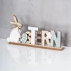 Schriftzug Ostern B x H: 34x17cm Hase Holz Tischdeko Bunt Produktbild-Vorschau 2