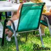 Zelená kovová záhradná stolička, 4 kusy Náhľad obrázku produktu 11