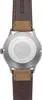 The back of a watch with a brown leather strap. Podgląd zdjęcia produktu