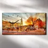 Wohnzimmer-Bild Leinwand Uhr 60x30 Foto Amsterdam Kanal am Produktbild-Vorschau 2