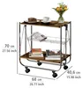 WENKO Chariot de cuisine DINE Serveur sur roulettes Trolley Voir les images du produit 6