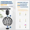 ZMH LED plafondspot met 3 lampen, zwart, E14, metalen Productafbeelding-voorbeeld 3