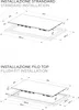 Diagrams showing two different installation methods for a cooktop. Podgląd zdjęcia produktu