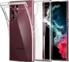 A clear protective case is shown on a pink Samsung Galaxy S22 Ultra phone. Náhľad obrázku produktu