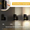 2er-Set Stecknachtlicht Zylinder Schwarz Kupfer LED 3000K Produktbild-Vorschau 3