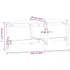 vidaXL Couchtisch 118x63x45 cm Massivholz Kiefer -  Produktbild-Vorschau 9