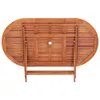 vidaXL Klappbarer Gartentisch 160x85x75 cm Massivholz Produktbild-Vorschau 17