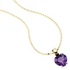 Anhänger Herz aus Amethyst violett 333 Gold Gelbgold für Produktbild-Vorschau 3