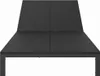 vidaXL Sonnenliege Poly-Rattan Schwarz Produktbild-Vorschau 5