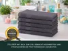 Gästehandtuch 10er Set, Baumwolle, 30x50 cm, grau Produktbild-Vorschau 4