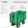 Chariot de jardin 544 kg - vert Voir les images du produit 6