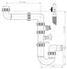 Bruckner Spülbecken-Siphon raumsparend, mit Überlauf und Produktbild-Vorschau 3
