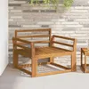 vidaXL Armleuningen, 2 stuks, naturel, 79 x 8 x 60 cm, Productafbeelding-voorbeeld 2