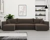 Hoekbank in U-vorm, model Castelo U Poso 06, chocoladebruin Productafbeelding-voorbeeld 3