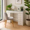 MENZZO Coiffeuse moderne avec 13 tiroirs et plateau en Voir les images du produit 3
