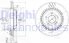 2x DELPHI Bremsscheibe BG3726 passend für MERCEDES-BENZ Produktbild-Vorschau 1