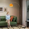 HOMCOM Stehlampe Wohnzimmer im Bogen Design mit Produktbild-Vorschau 2