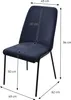 ML-Design Esszimmerstühle 4er Set Dunkelblau Küchenstühle Produktbild-Vorschau 6
