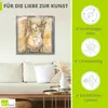 ARTland Leinwandbild Fröhlicher Buddha II Größe: 70x70 cm Produktbild-Vorschau 2