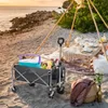 A beach picnic scene with a wagon full of picnic items. Produktbild-Vorschau