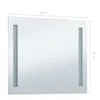 vidaXL Badezimmer-Wandspiegel mit LEDs 100x60 cm Produktbild-Vorschau 7