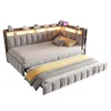 Cama tapizada Merax, sofá cama de 90x200 cm con cama Vista previa de la imagen del producto 8