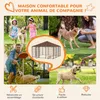 PawHut Chenil extérieur pour Chiens en métal et Tissu Voir les images du produit 3