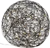 LED-3D Kugel 'Trassel', schwarz, Aluminium, 50 cm Produktbild-Vorschau 1