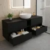 RODAN | Mobile Sottolavabo - Nero - 140 cm - Con Piano Anteprima dell’immagine prodotto 3