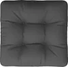 vidaXL Vankúš z palety 50x50x12 cm Šedá látka Náhľad obrázku produktu 6