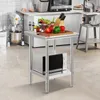 Stół roboczy ze stali nierdzewnej 60 cm x 60 cm Do Podgląd zdjęcia produktu 8