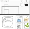 Květináč LECHUZA NIDO Cottage 35 White | závěsný koš se Náhled obrázku produktu 7