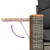 Design 5-tlg. Garten-Sofagarnitur mit Kissen Grau Poly Produktbild-Vorschau 7