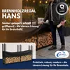 Coemo Brennholz Regal Hans Kaminholzregal mit Abdeckplane Produktbild-Vorschau 2