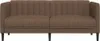 Design Sofa 2-Sitzer Braun Stoff, Schlafsofas 2024 Neu Produktbild-Vorschau 4