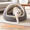 PawHut Katzenbett Plüsch Katzenhöhle mit abnehmbarem Produktbild-Vorschau 7