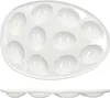 Eierplatte CREME Steingut oval cremeweiß Servier-Platte Produktbild-Vorschau 4