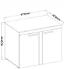 Kommode RUBEN III 97 cm mit 2 Türen – Sideboard für Produktbild-Vorschau 2