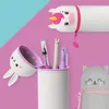 Legami-2-in-1-Federmäppchen aus Silikon - Kawaii Kitty Produktbild-Vorschau 3